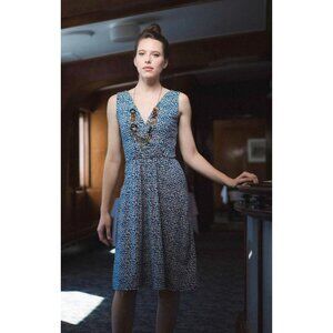 Jersey Summer V-Neck Dress XS | Mata Traders